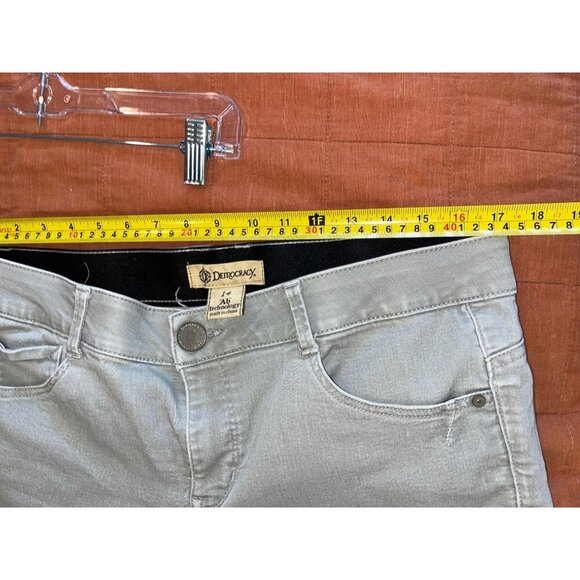 Democracy Ab Technology Gray Five-Pocket Stretch Denim Women's Jeans Size 14 - Picture 6 of 8